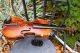 Vintage Antique Violin & Bow With G.  S.  B Case For Parts/repair Musical Instrument String photo 8