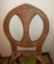 Antique Wood Vanity French Style Boudoir Chair For Restore Or Repurpose 1900-1950 photo 2