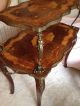 Antique French Louis Xv Style Two Tier Marquetry Pastry Coffee Table 1800-1899 photo 5