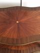 Vintage Two Tier Mahogany Marquetry Coffee Table Louis Xv Style 1900-1950 photo 9