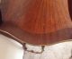 Vintage Two Tier Mahogany Marquetry Coffee Table Louis Xv Style 1900-1950 photo 4