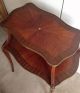 Vintage Two Tier Mahogany Marquetry Coffee Table Louis Xv Style 1900-1950 photo 6