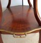 Vintage Two Tier Mahogany Marquetry Coffee Table Louis Xv Style 1900-1950 photo 7