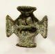 Rare Celtic Decoration In Form Cross - / Green Patina Roman photo 5