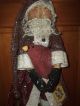 Primitive Olde World Santa Clause Father Christmas Winter Hanging Door Greeter Primitives photo 5