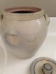 Primitive Salt Glaze Stoneware Urn Crock Mel Limited Wisconsin Pottery Huntley Primitives photo 6