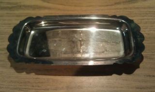 Vintage Wm Rogers Mfg.  Co.  99 Silverplate Silver Plated Tray 9 - 7/8 