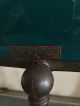 Antique Emeralite Emerald Green 1909 Pat.  Antique Brass Banker Desk Lamp Lamps photo 2