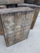 1 One Vintage Old Wood Rustic Fruit Crate Display Box Antique Patina Wall Shelf Boxes photo 3
