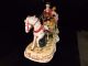 28073 Large Dresden Horse Carriage/ Coach Victorian Lady & Dog Coachman Figurine Figurines photo 2