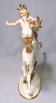 Hutschenreuther Germany Rare Porcelain Fairy Riding Reindeer Figurine - Wow Figurines photo 3