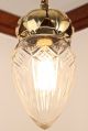 Arts And Crafts/art Nouveau Brass Pendant/ceiling Light Crystal Shade Was Benson Arts & Crafts Movement photo 2