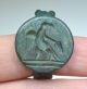 Roman Bronze Stamp Seal Ring Roman photo 4