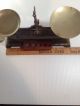 Antique Balance Scale Vintage Henry Troemner Philadelphia Cast Iron Brass Scales photo 5