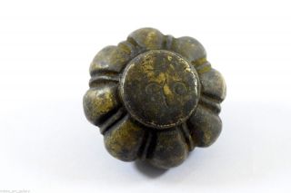 19c Antique Rare Heavy Solid Bronze Collectible Unique Opium Scales Weight.  I72 - 7 photo