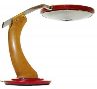 Fase Madrid Presidente Sc Vintage Desk Industrial Light Lamp Mid Century Bauhaus photo
