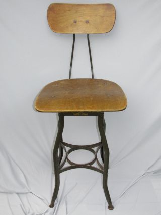 Vintage Toledo Metal Furniture Co.  Drafting Chair photo