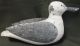 Wood Duck - Hand Carved - Body Is Wood Painted White - Wings Are Tin - Dowel Nos Primitives photo 1