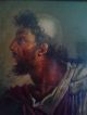 Sperlonga Italian Mythology Portrait Ulysses Antique Oil Painting 19th C Greek photo 1