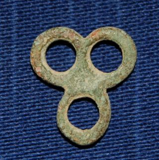 Celtic 3 Way Ring Junction Terminal - Circa 100 Bc - Detecting Find photo