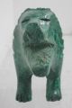 African Tribal Hand - Carved Malachite Green Stone Lion Statue Figure Rare 22kg Other African Antiques photo 6