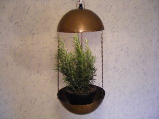 Danish 50 ' S Copper Flower Pot Pendant Lamp Modern Design Lyfa Fog Morup Vintage photo