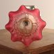 Arts And Crafts/nouveau Silver/cranberry Glass ' Heart ' Shade Table Lamp/light Art Nouveau photo 3