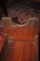 Primitive Antique Early Kneeling Bench Great Old Worn Wood Patina Old Nail 1800-1899 photo 4