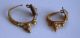 2000 Years Old Ancient Gold Earrings Roman Empire Rare Antique Piece Of Jewelry Roman photo 3