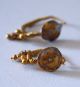 2000 Years Old Ancient Gold Earrings Roman Empire Rare Antique Piece Of Jewelry Roman photo 4