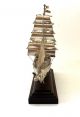 Sailing Tall Ship Desk Model Arm Cuauhtémoc Solid Sterling Silver Mexico 925 Chinese photo 2