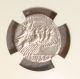 90 Bc C.  Vibius C.  F.  Pansa Ancient Roman Republic Silver Denarius Ngc Xf Roman photo 1