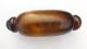 Rare Japanese Beachcombed Rolling Pin Glass Float - Brown Fishing Nets & Floats photo 1