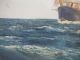 Antique Daniel Sherrin Under Full Sail Maritime Seascape O/c Signed Painting Yqz Other Maritime Antiques photo 8