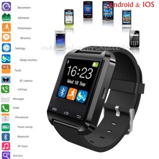 Usb Touch Screen Bluetooth Smart Wrist Watch,  Camera For Mobiles Android Iphone photo