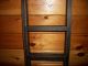 Primitive Black 3 Ft.  Straight Ladder/country/rustic/distressed/old/worn Primitives photo 2