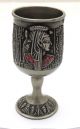 Egyptian Pharaoh Brass Cups Collectable Cleopatra Egyptian photo 3