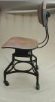 Vintage Toledo Uhl Drafting Stool Chair Industrial Lab Shop Seat 1900-1950 photo 5