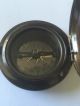 Solid Brass Pocket Push Button Compass With Cover Compasses photo 1