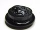 Vintage Colt Firearms ' Head ' Perfume Button Black Screw - Off Top Plastic Buttons photo 1