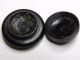 Vintage Colt Firearms ' Head ' Perfume Button Black Screw - Off Top Plastic Buttons photo 3