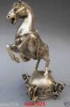 Chinese Silver Copper Statue - Horse Seismograph W Qing Dynasty Qianlong Mark Horses photo 3