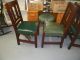 4 Quaint Furniture Stickley Bros.  Quartered Oak Slat Back Dining Chairs 371 1/2 1900-1950 photo 5