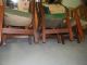 4 Quaint Furniture Stickley Bros.  Quartered Oak Slat Back Dining Chairs 371 1/2 1900-1950 photo 6