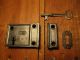 Circa 1870 Cast Iron Dead Bolt Door Latch Yale Rim Lock Door Lock Hardware Door Knobs & Handles photo 2