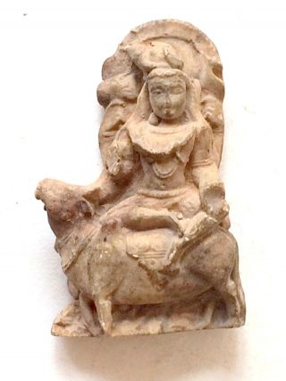 1900 ' S Old Tara Cota Small Statue Figurine Goddess Sita Carved photo