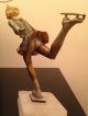 Art Deco Cold Painted Skater Figure C1930 Preiss ? Art Deco photo 10