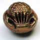 Antique Brass Button Red Tinted Balloon Design In Cuff Size Buttons photo 1