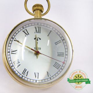 Brass Table Ball Clock Unique Table Gift Paper Weight Clock photo