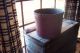 Primitive Early Old Wood Sap Bucket W/ Dry Red Paint Primitives photo 3